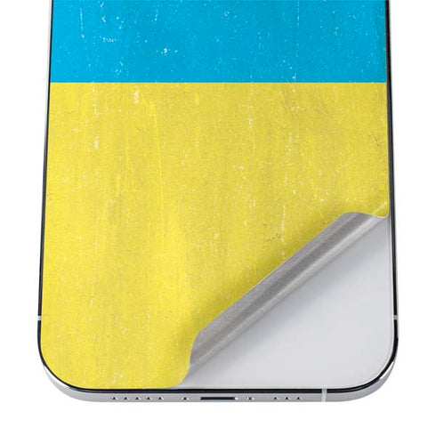Ukraine Flag Distressed iPhone 12 Pro Skin